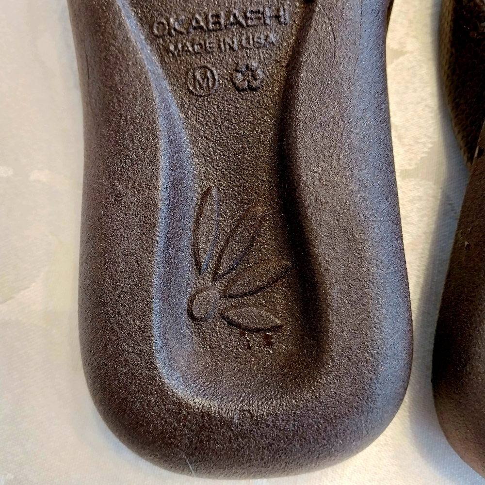 Okabashi Women's Maui Ergonomic Flip Flops Sandals Size Medium Brown Comfort - Picture 7 of 11